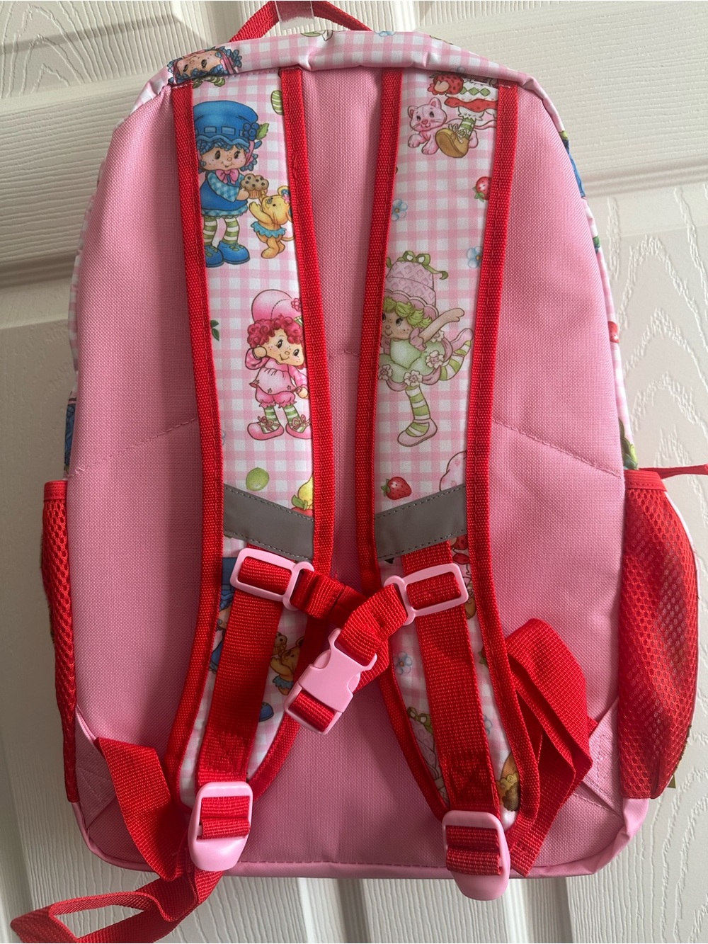 Strawberry Shortcake Backpack Pink Character friends 17” New - Picture 4 of 5